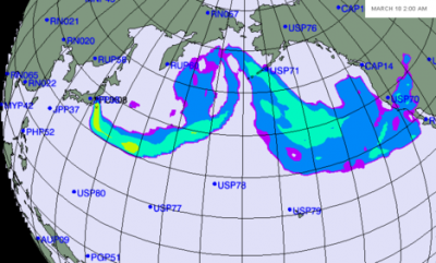 Pacific Radiation map